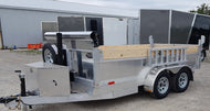 6x12 All Aluminum Dump Trailer