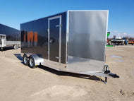 7'X16'+ 3'6" Vnose Contractor Trailer