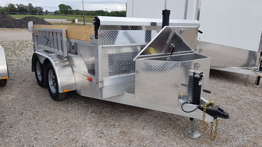6x10 Aluminum Dump Trailer Beckner Trailers