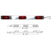 49-MCL-84RB LED RED 3 IN-A-ROW SEALED